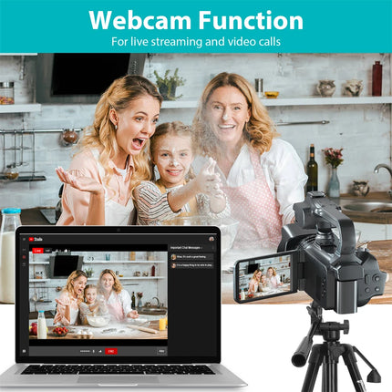 Full 4K Camcorder 64MP Youtuber Professional Digital Video Camera Streaming Auto Focus Photography Vlog Recorder 4" Touch Screen