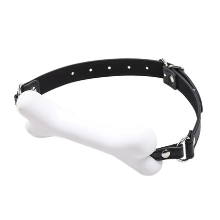 Slave Dog Bite Bone Mouth Gag Strap Horse Harness Restraint Leash Oral Fixation Slave Stuffed Flirting BDSM Sex Toys for Couples