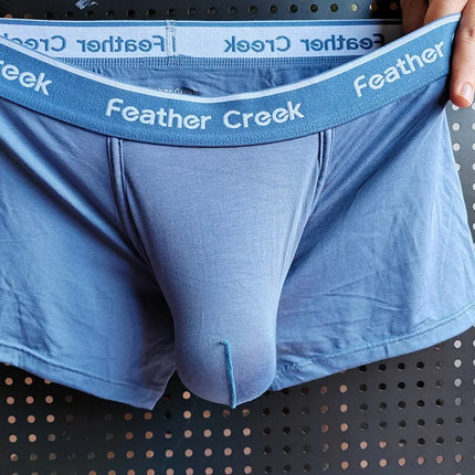 Man Bulge Pouch Underwears Super Big U-Concex Boxers Elastic Modal Crotch Pockets Lingerie Low Waist Briefs Enhancing Underpants