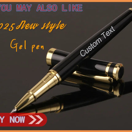 Custom Gel Pen School Things Supply Stationery Store Metal Ballpoint Office Accessories Writing Beautiful Teacher Gift