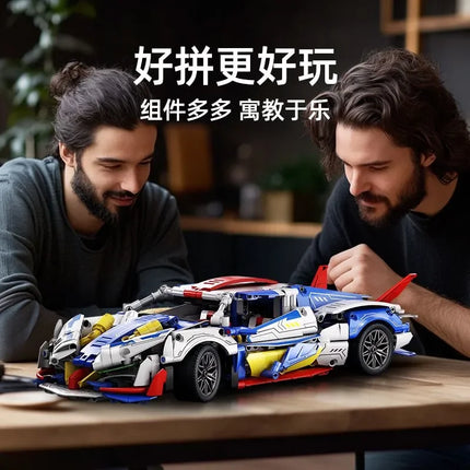 New Technical 1：14 Racing Sport Car Model Building Blocks City Mechanical Speed Vehicle Supercar Brick Puzzle Toys Kid Adult Gi