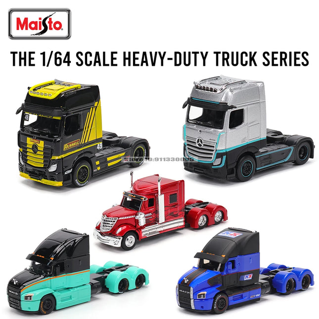Maisto 1:64 Mercedes-Benz MACK Anthem International Trailer model simulation car model alloy car toy male collection gift