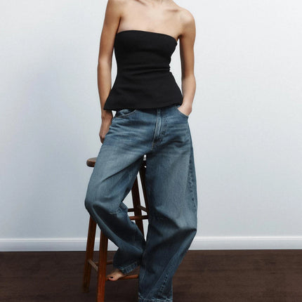 Spring New Women's Design Slim Fit Double Cloth Wrap Chest Sleeveless Top Simple Sleeveless Commute Regular Length Pure Color