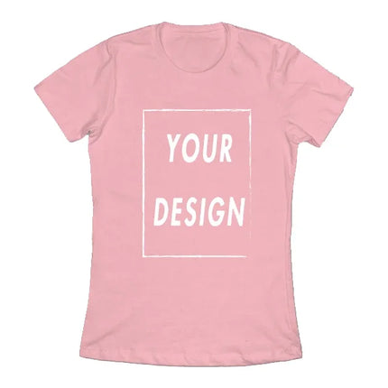 UE Size Custom Team T-shirt for Women, Add Your Own Design in Front and Back, Print and Text, High-quality T-shirt for Men