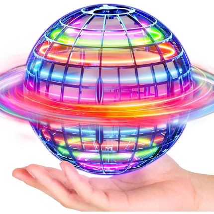 Flying Orb Ball with Dazzling Lights, Magic Hover Spinner, Cool Boomerang Drone, Floating Cosmic Globe, Kids Outdoor Toy