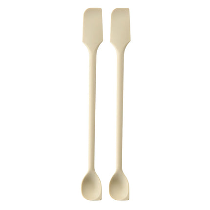 Silicone double-headed jam spatula, kitchen silicone spatula, jam spatula, household double-headed mixing stick, spoon