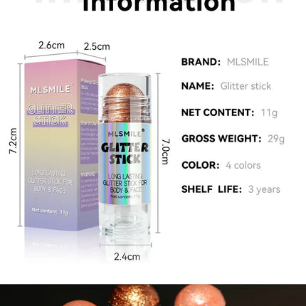 4 Colors Brighten Highlighter Bar Cosmetics Face Contour Bronzer Shimmer Highlighter Stick Body Highlighter Beauty Makeup