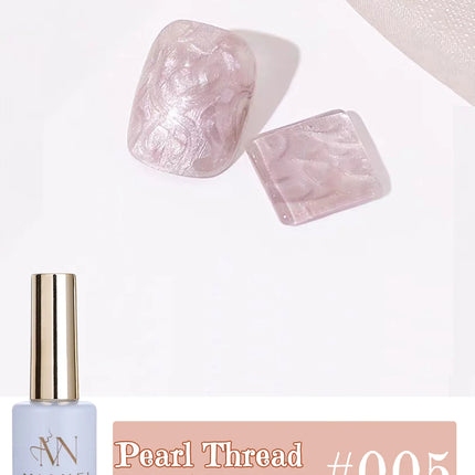 MIANEL 12ML Mother-of-Pearl Mermaid Shimmer Thread Gel Polish 2026 Spring-Summer Collection Fine Glitter Aurora Pearl Nail Art