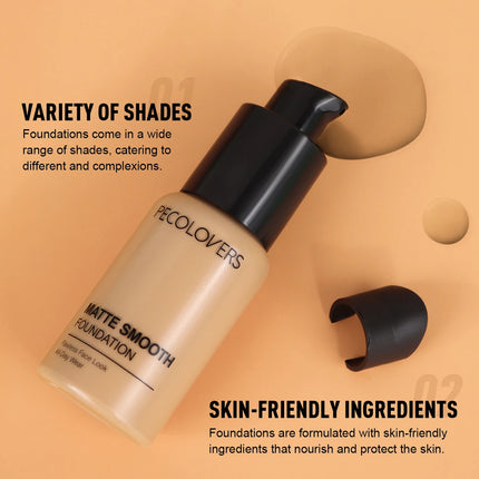 1 Pcs Full Coverage Face Foundation, Strong Coverage Oil-control,  Waterproof Long-lasting, Suitable for Multiple Skin Tones