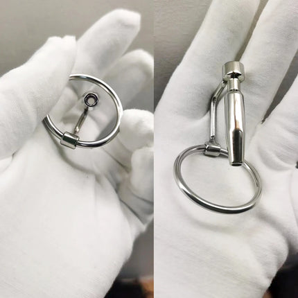 Metal Urethral Catheter Male Stainless Steel Horse Eye Urethral Plug Penis Headers Masturbator Adult SM Urethran Expander