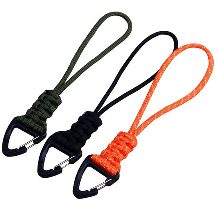 Triangular Buckle 7-Core Paracord Rope Keychain Handmade Survival Key Ring Men Women Outdoor Camping Car Hiking Backpack Gift