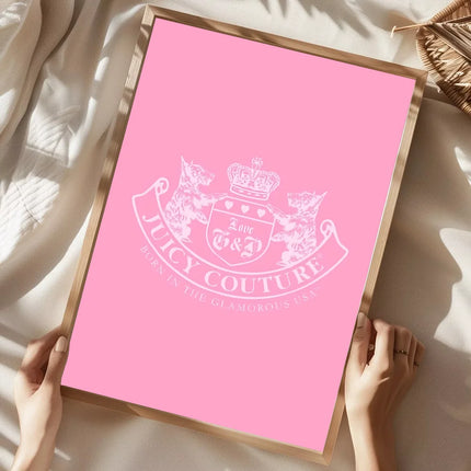 J-Juicy C-Couture Poster Home Living Room Bedroom Bar Cafe Art Decor