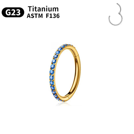 1/10PCS G23 Titanium ASTM F136 Pierced Set Hoop Nose Ring Earring Wome Jewelry Nasal Septum Cartilage Hinge Pitch Nose Ring Lip