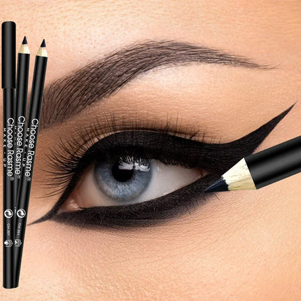 3Pcs Waterproof & Sweat-Proof Black Eyeliner Pencil - Long-LastingSmudge-Proof for Bold Eye Makeup, Easy Glide Formula for Perfe