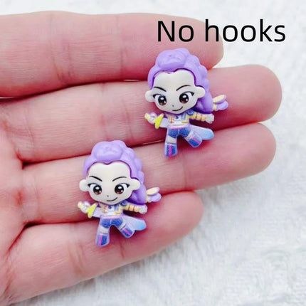 10pcs resin cartoon character jewelry earrings necklaces bracelets pendants DIY accessories