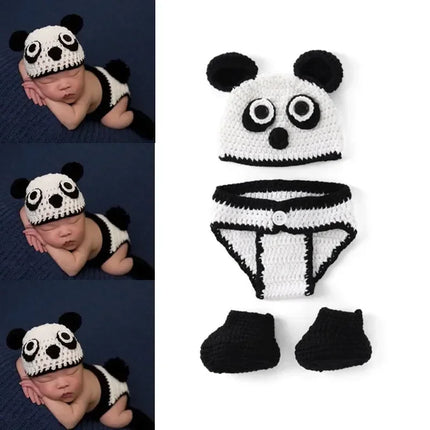New Born Baby Crochet Knit Costume Accessories Infant Photo Shoot Clothes Newborn Photography Props Newborn Shooting