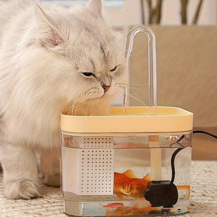 1.5L Cat Water Dispenser Automatic Circulating Flow Water Dispenser Live Water Drinking Fountain Cat and Dog Water Bowl Feeding Bowl