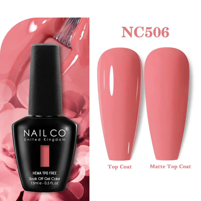 NAILCO 131Colors TPO FREE HEMA Vernis Semi Permanent UV Varnish Gel Nail Polish Nails Art Gel Manicure TOP BASE Varnish Hybrid