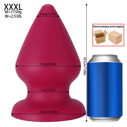 XXXL Fisting Butt Plug Training Dilator Small Huge Anal Plug Super Soft Anal Toys Suction Cup Big Sex Toy For Men Women Buttplug