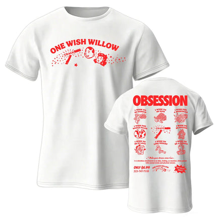 Movie Obsession One Wish Willow  T-shirt Short Sleeve Cotton Summer Casual Tshirts Unisex Streetwear Fashion Design Graphic Tees