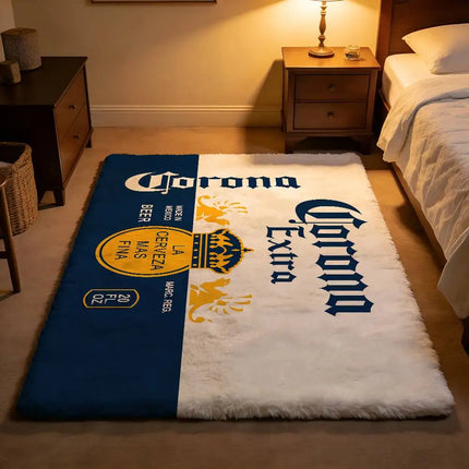 C-Corona E-Extra Beer Cloud Soft Plush Floor Mat Non-Slip, Shed-Free & Absorbent
