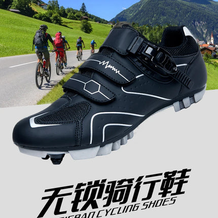 Mountain Bike Shoes Men's Cycling Shoes MTB Shoes Quick Ratchet Buckle Compatible with SPD System Pedal for Indoor and Outdoor Mo
