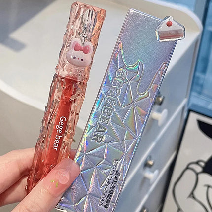 Gege Bear Crystal Mirror Water Lip Gloss Hydrating and Ultra-Moisturizing High Shine Glossy Lip Tint for Fuller Lips
