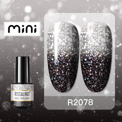 ROSALIND Temperature Changed Gel Nail Polish Soak Off Gel Varnishes Nail Art Semi Permanent Base Top Coat UV Nail Gel Polish