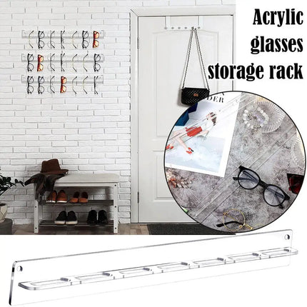 Acrylic Glasses Storage Rack Wall Mounted Glasses Rack County Mounted Display Rack Transparent Glasses Rack