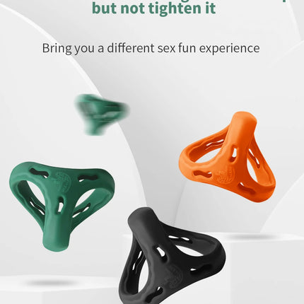 Reusable Penis Ring Cock Ring Delay Ejaculation Men Scrotum Testis Restraint Adult Game Male Penis Lasting Erection Sex Toy Gift