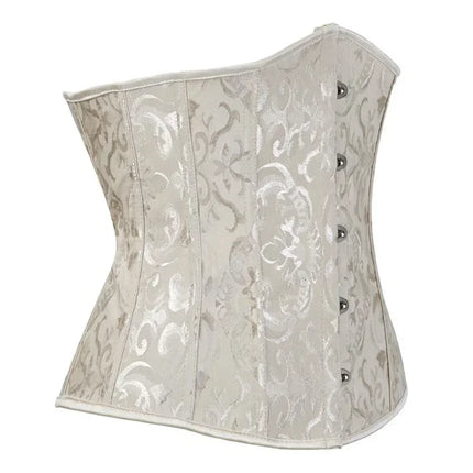 Women Corsets Bustiers Sexy Jacquard Underbust Corset Plastic Bones Korset Basques Shaper Elegant Waist Bustier Top