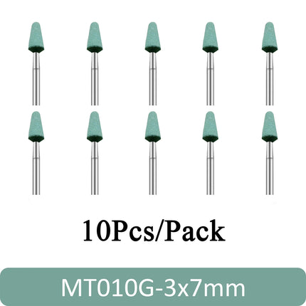 10Pcs High Quality Dental Ceramic Diamond Polishing Burs for Dentist Lab Quick Polishing Zirconia Porcelain Crown Tools