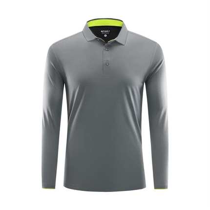 Fashion Long Sleeve Quick-drying Sports Polo Shirt Custom Logo Print Embroidery Breathable Summer Men And Women Tops S-6XL 2025