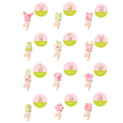 Sonny Angel Blind Box Hippers Decorative Mini Figures Cherry Blossom Series Dolls Anime Figure Toys Action Figure Birthday Gift