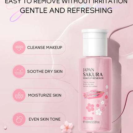 Makeup Remover Gentle Facial Cleansing Water Soothing Micellar Solution for Sensitive Skin, Travel Remover Face Skincare 100ml