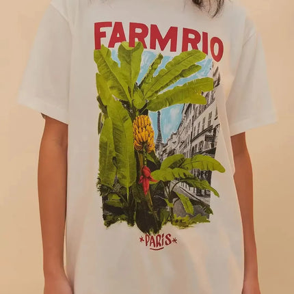 Brazil 2025 Spring and Summer New Personality Short-sleeve T-shirt Men Women The Same Cotton Casual T-shirt Y2k Ladies Clothes
