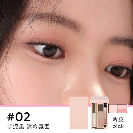 Judydoll Face Powder Paleta Iluminador Bronzer Contour Long Lasting Highlighter Palette Masscara Makeup Set Blush With Brush