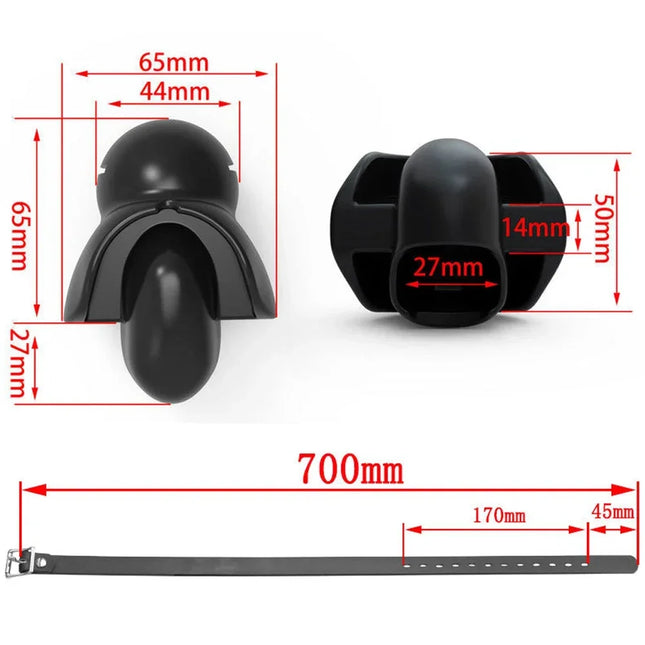 Silicone Mouth Gag Erotic Fixed Tongue Gag Ball Couple Adult Game Alternative No Escap Bondage Gag Ball Erotic Sex Toy Store 18+