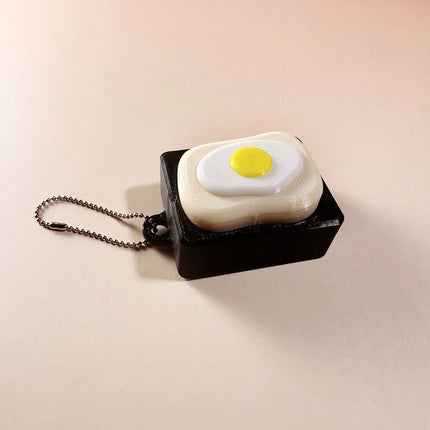 Calming Keychain Keys Finger Button Anti-stress Toys Strawberry Cake Ice Funny Decompression Gifts for Children Adults