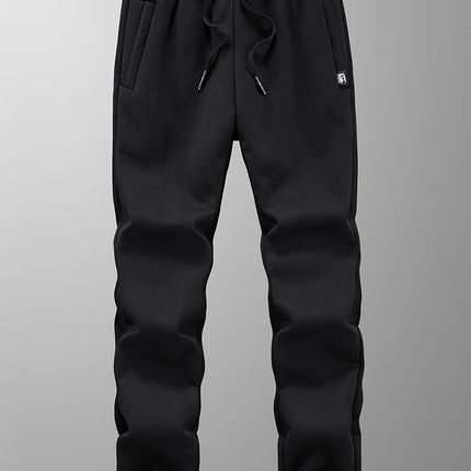 Winter Men's Sweatpants Thick Warm Fleece Joggers Sportswear Zip Pockets Cotton Casual Track Pants Plus Size 6XL 7XL 8XL