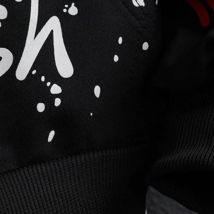 The new men's hooded sweatshirt for Spring and Autumn 2025 features a casual comfortable and soft 3D graffiti pattern print