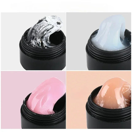 5ml Crystal Soft Solid Extension Nail Gel Pink Carving Clear Acrylic Nude Flower Jelly Shaping DIY Model Manicure Varnish Tools