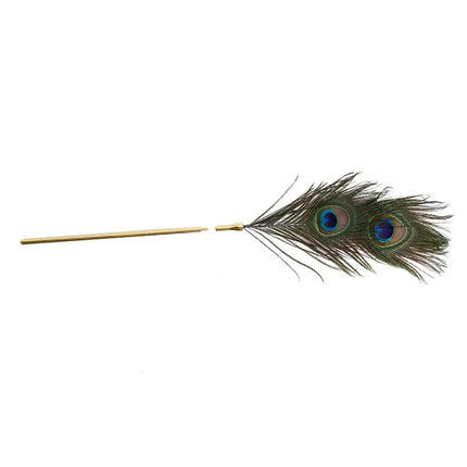 Peacock Feather With Detachable Golden Stick Flirt Spanking Erotic Cosplay Adult Games Whip Sex Toy For Women Exotic Accessories
