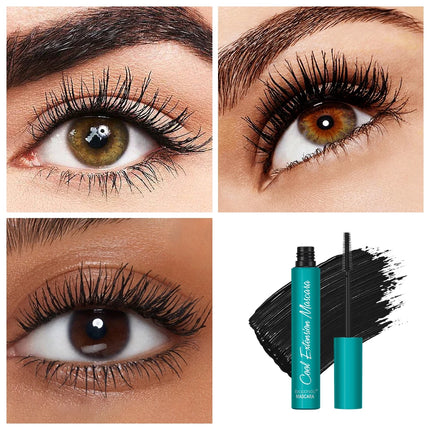 Cool Extension Mascara Eyelashes Long Lasting Curled Sweatproof Mascara Black Silk Fibre Make Up Beauty Korean Cosmetics