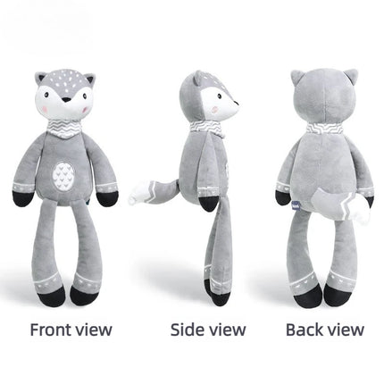 1Pc Nordic Style Fox Plush Doll, soft sleeping companion toy, soothing stuffed animal for babies aged 0-2 years old