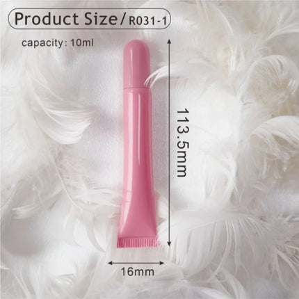 10-200pcs Empty 10ml Squeeze Tube Soft Hose Sample Bottle Eye Cream Lip Gloss Lip Oil Balm Cosmetic Container Packaging