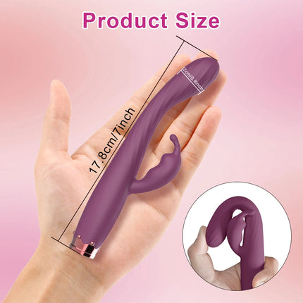 Beginner G-Spot Vibrator for Women, Rabbit Vibrator for Vagina and Clitoris Stimulation, Female Masturbator, Adult Sex Toy for Women