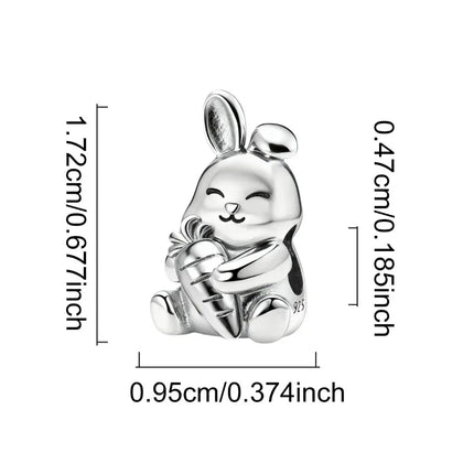 925 Sterling Silver Hedgehog Dinosaur Animal Series Spot Dog Charms Beads Fit Original Pan Bracelet High Quality DIY Jewelry