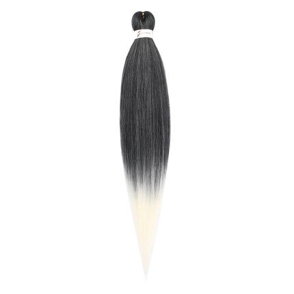 Pre-stretched Synthetic Braiding Hair Ombre Professional Easy  Hot Water Setting Soft  Crochet Braid Hair  Extensions