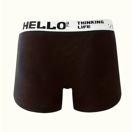 5/10pcs/set Ice Silk Men's Underwear Solid Color Men Boxer Shorts Summer Breathable Underpants U Convex Lingerie Sexy Panties